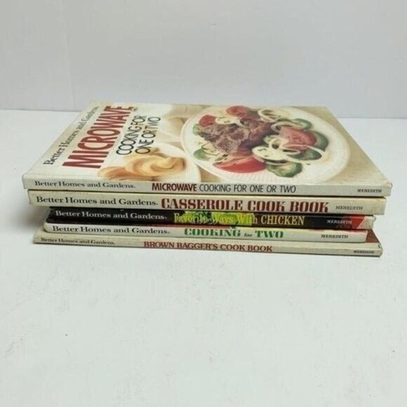 Vintage Better Homes Gardens Cookbooks Lot of 5 Hardcover Brown Baggers Chicken - Picture 4 of 8